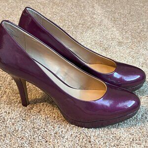 Nine & Co Dark Purple Heels